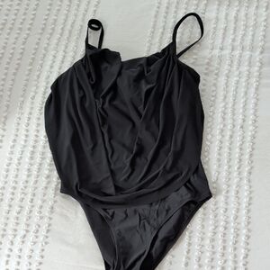 Elegant Black One-Piece Swimsuit